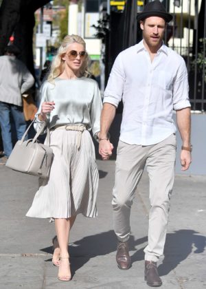 Julianne Hough - Leaves church services with Brooks Laich in LA
